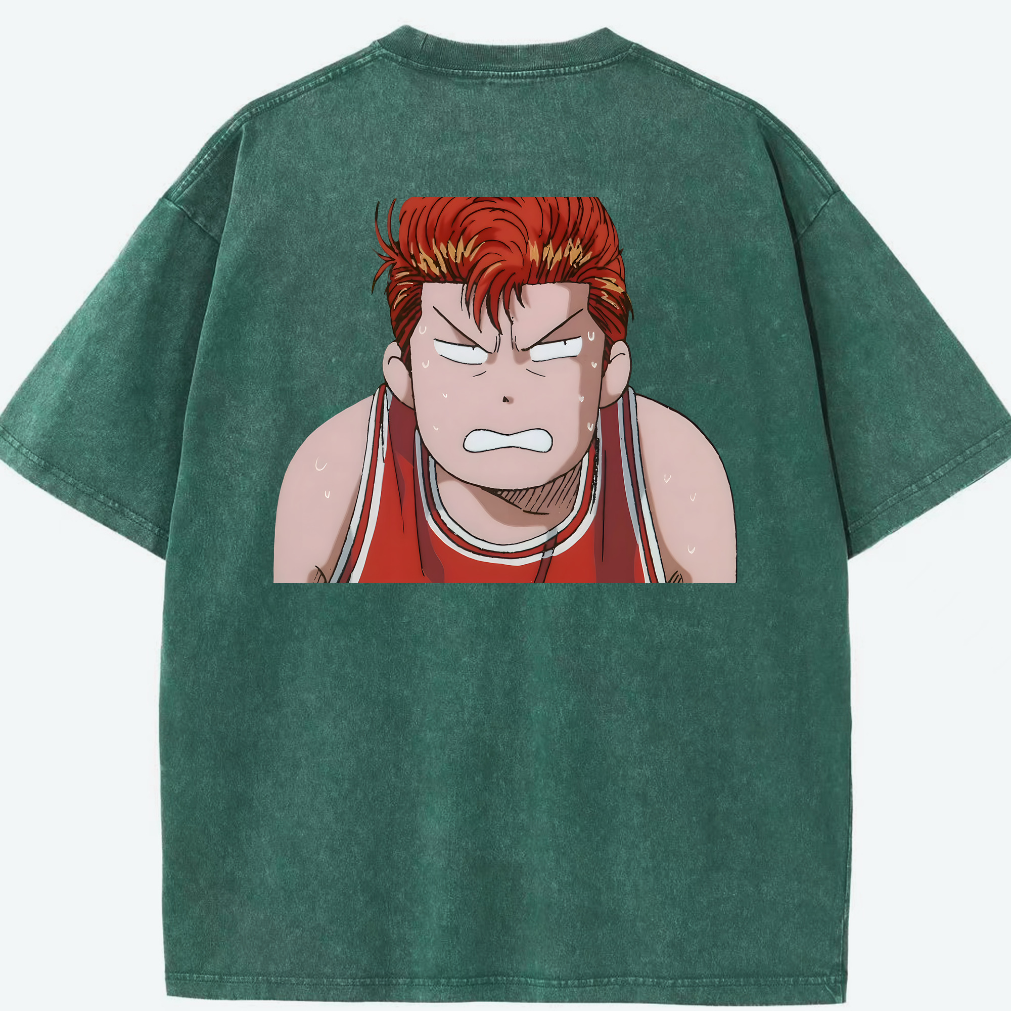 （画像用） SLAM DUNK／スラムダンク 綿100% ヴィンテージ風 半袖Tシャツ（背面プリント）